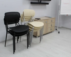 Стул Точка Роста SHT-S85М черный Пластик, Черный/Черный муар images