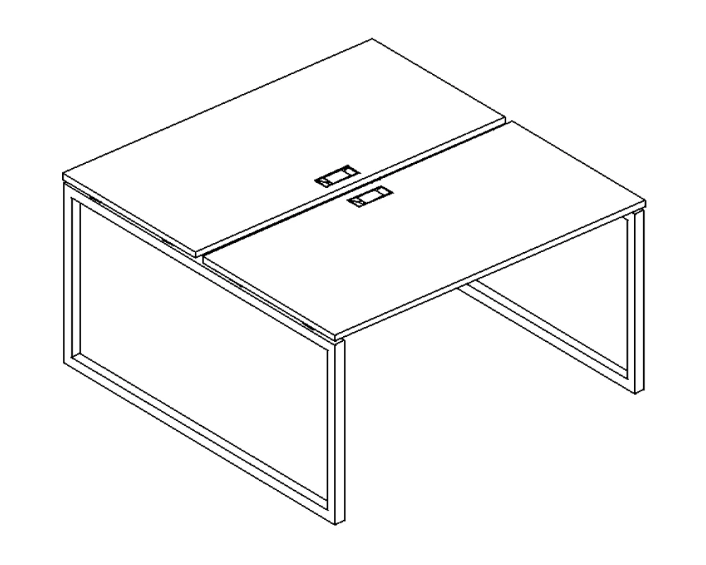Рабочая станция (2х160) с опорами QUATTRO A4.PRO