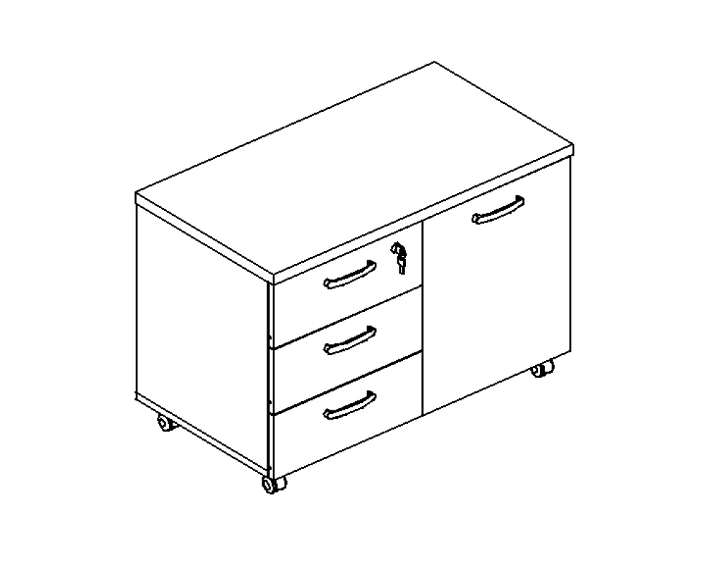 Тумба для оргтехники 110x45x57 Albero