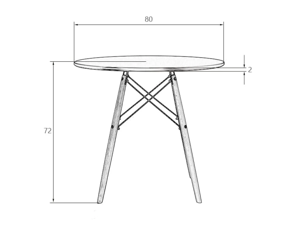 Стол обеденный CHELSEA'80