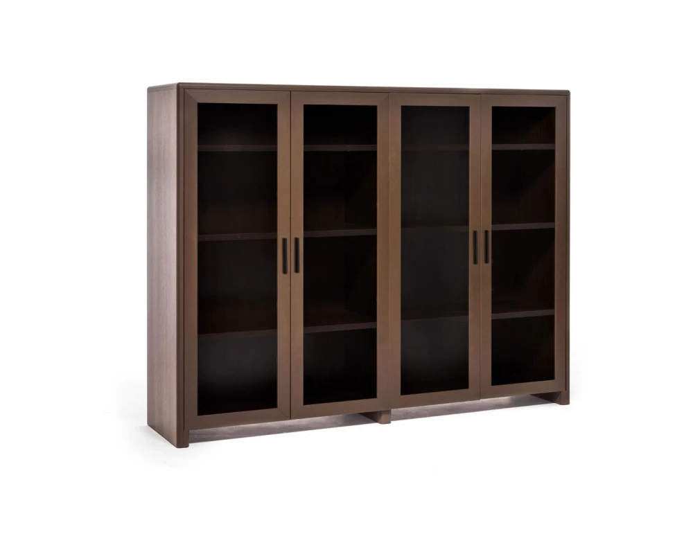 Шкаф-витрина 183x45x147 Legno Орех