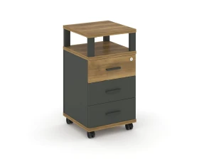 Тумба мобильная 3 ящ. с надставкой CN.TUM-004 A 420x420x782 Концепт / Concept images