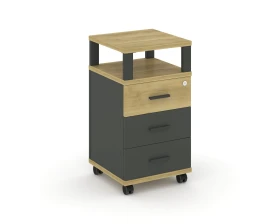 Тумба мобильная 3 ящ. с надставкой CN.TUM-004 A 420x420x782 Концепт / Concept images