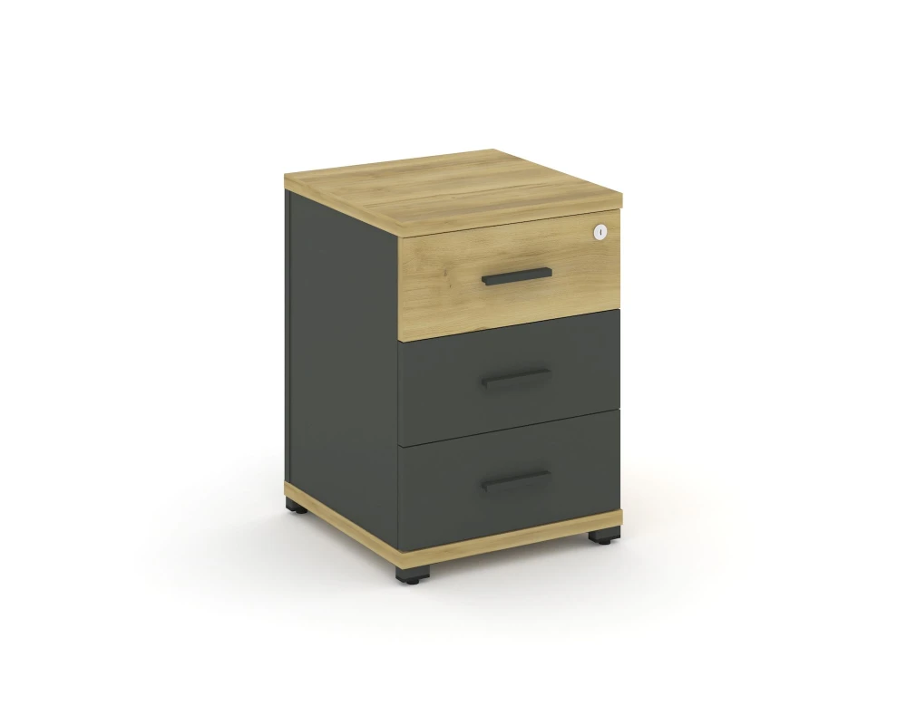 Тумба опорная/приставная 3 ящ. CN.TUO-001 A 420x420x583 Концепт / Concept