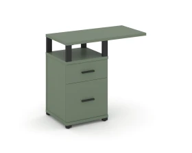 Тумба приставная узкая 1 ящ. 1 распаш. фасад с надставкой широкой CN.TUS-004 B 836x420x750 Концепт / Concept images