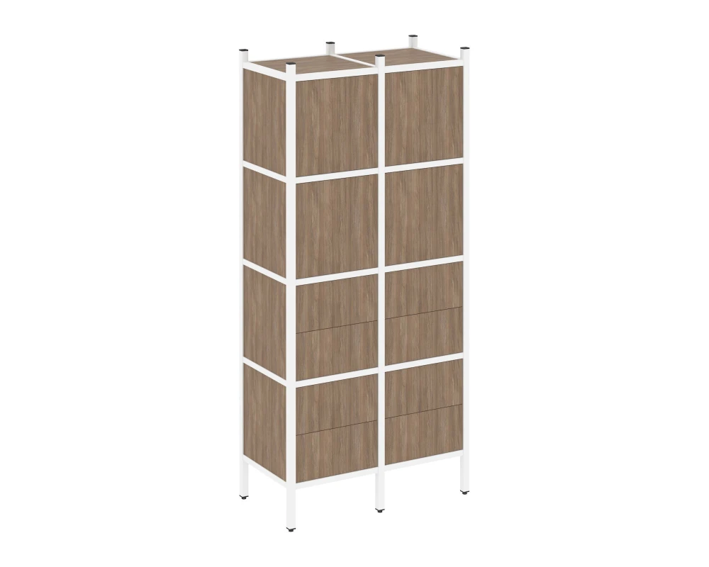 Прямой стеллаж L-04 862x446x1869 Лофт / Loft