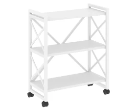 Стеллаж на колесных опорах - 3 полки 800х400х968 Лофт / Loft images