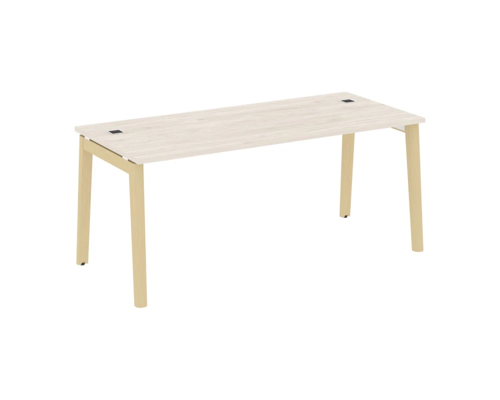 Стол рабочий руководителя, опоры - массив дерева 178x80x75 Оникс Вуд Директ / Onix Wood Direct