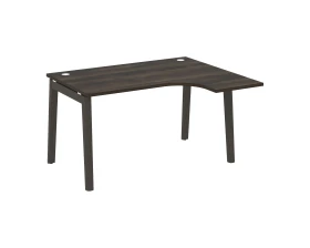 Стол эргономичный правый, опоры - массив дерева 138x118x75 Оникс Вуд / Onix Wood images