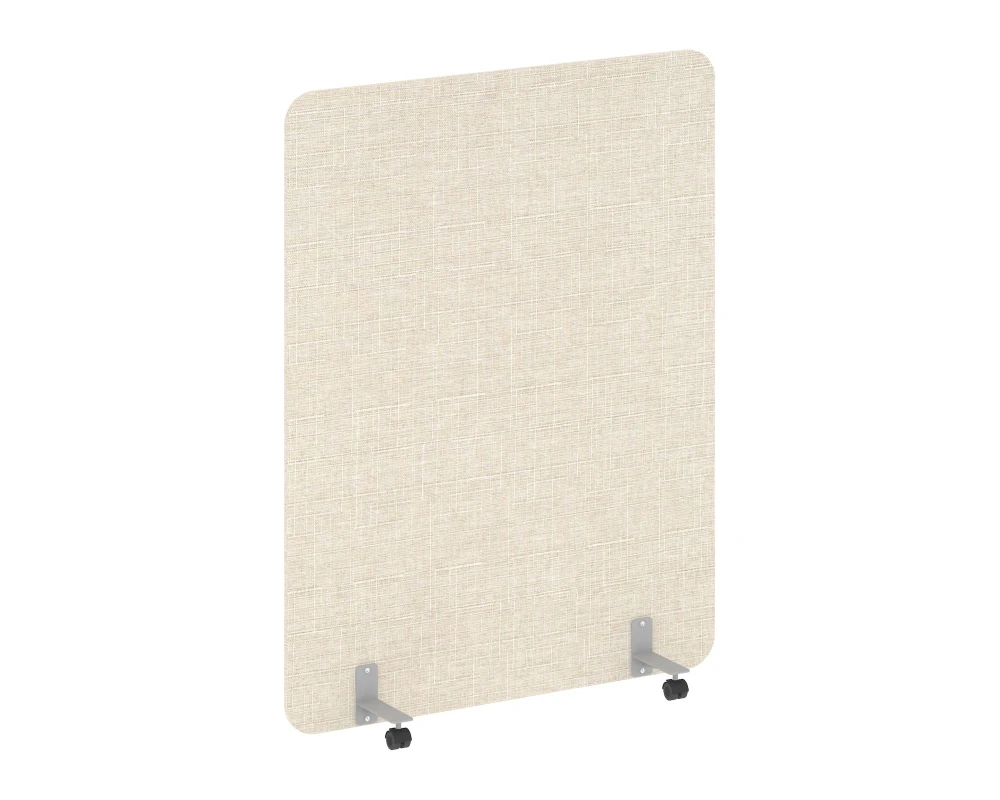 Перегородка на металлических опорах, на роликах 1360x18x1800 Р-лайн софт / R-line soft