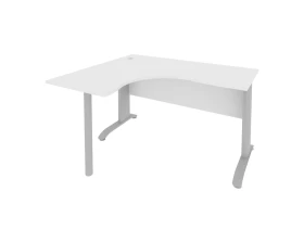 Стол офисный угловой левый металлокаркас 1400x1200x755 Рива / Riva images