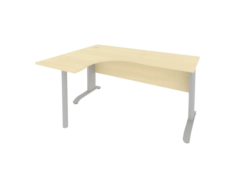 Стол офисный угловой левый металлокаркас 1600x1200x755 Рива / Riva