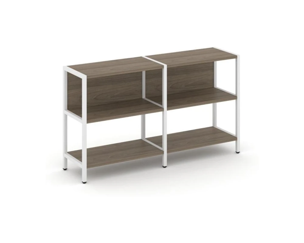 Двухсекционный стеллаж двухярусный 1590х400х879 Шелф Систем / Shelf System