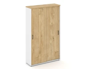 Шкаф-купе с полками в 2-х секциях 1200x400x1982 зад. стенка HDF Стайл Проджект / Style Project images