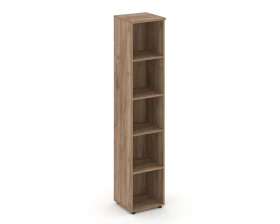 Стеллаж высокий узкий 400x400x1982 зад. стенка HDF Стайл Проджект / Style Project images