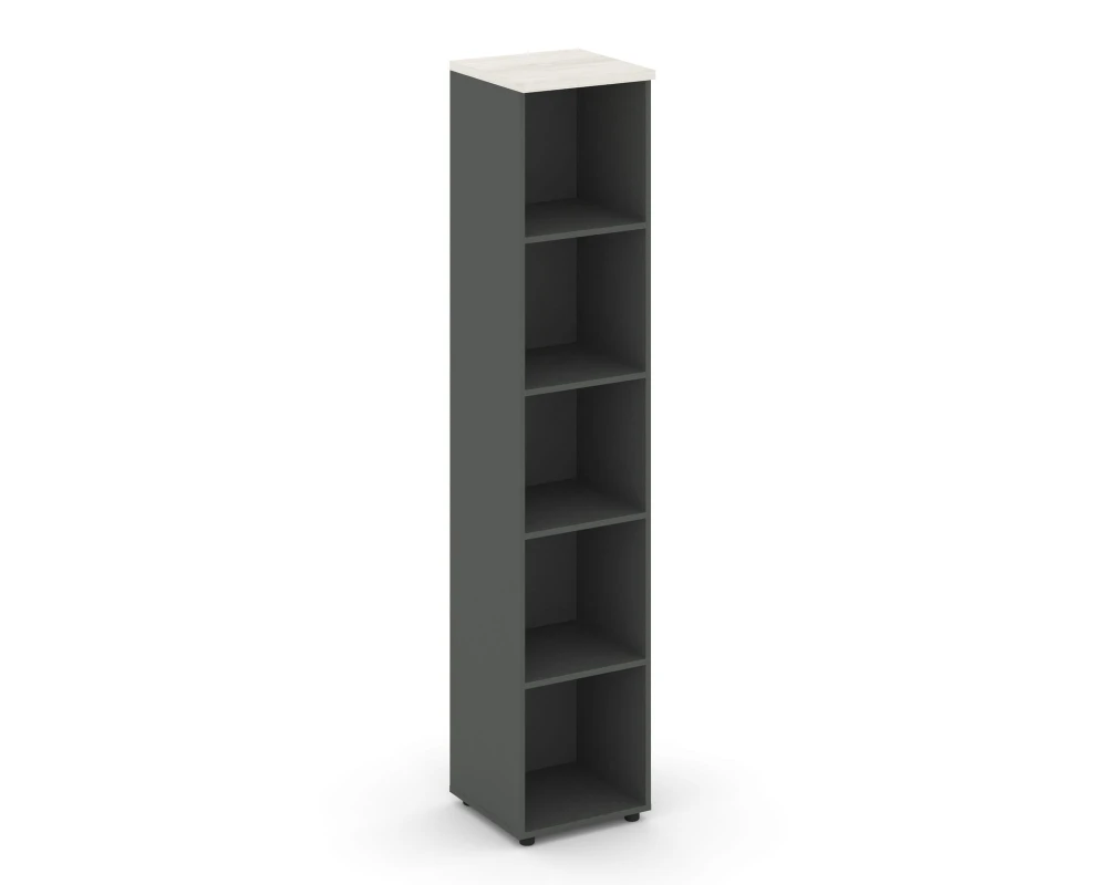 Стеллаж высокий узкий 400x400x1982 зад. стенка HDF Стайл Проджект / Style Project