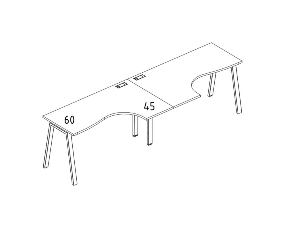 Рабочая станция Классика (2х140) каркас TRE A4.PRO