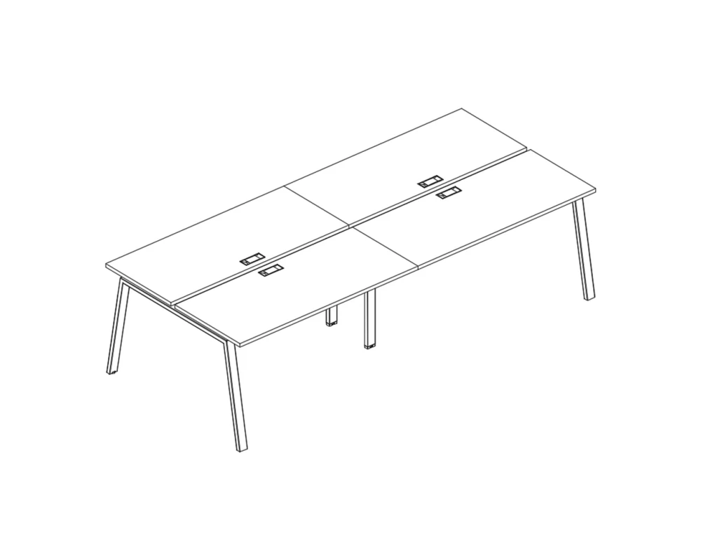 Рабочая станция на металлокаркасе TRE (4х160) A4.PRO