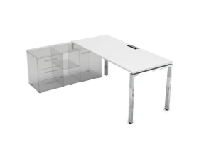 Стол рабочий прямолинейный три опоры, левый (2000*900*750) НСТЛ-П.996 GLOSS LINE images