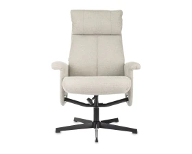 Кресло Бюрократ БАРОН / BARON с пуфом Ткань, Бежевый images
