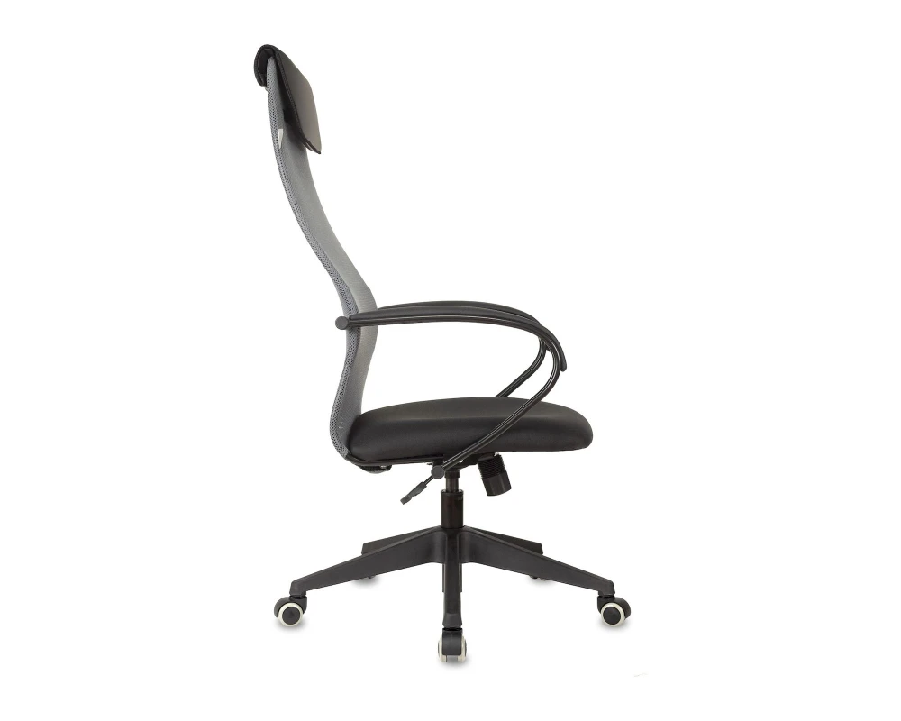 Кресло Бюрократ CH-607 Сетка/ Ткань, Темно-серый