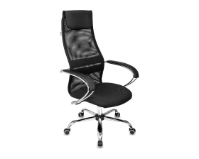 Кресло Бюрократ CH-607SL Сетка/ Ткань, Черный images