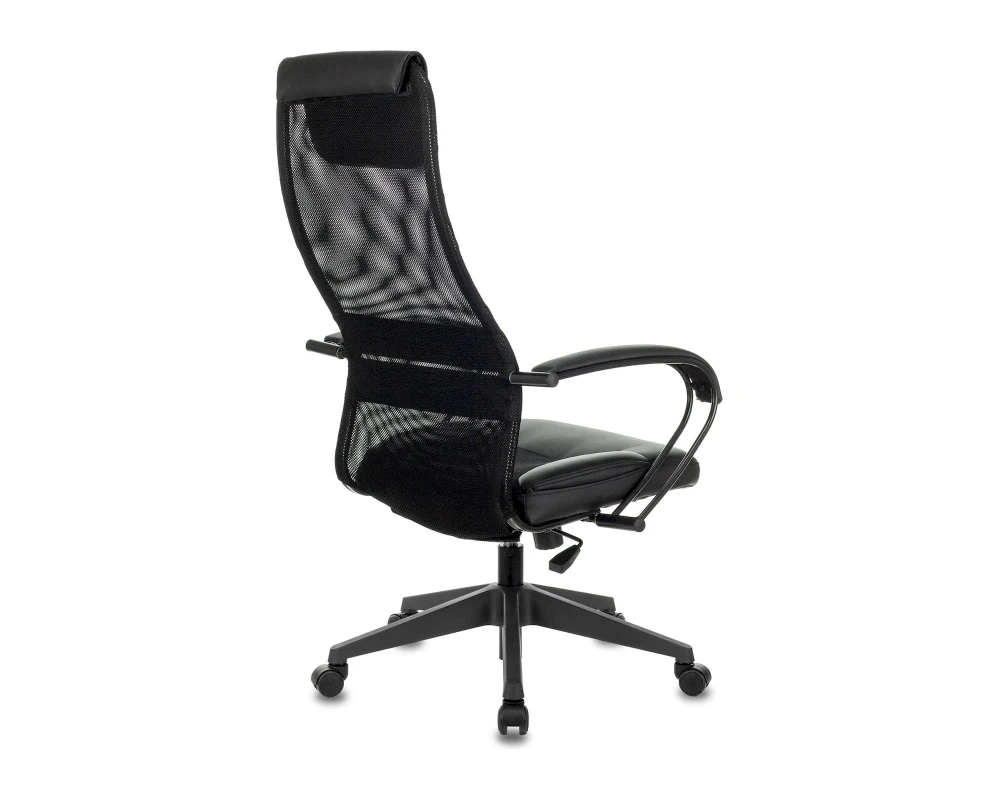 Кресло Бюрократ CH-608 Сетка/Экокожа, Черный