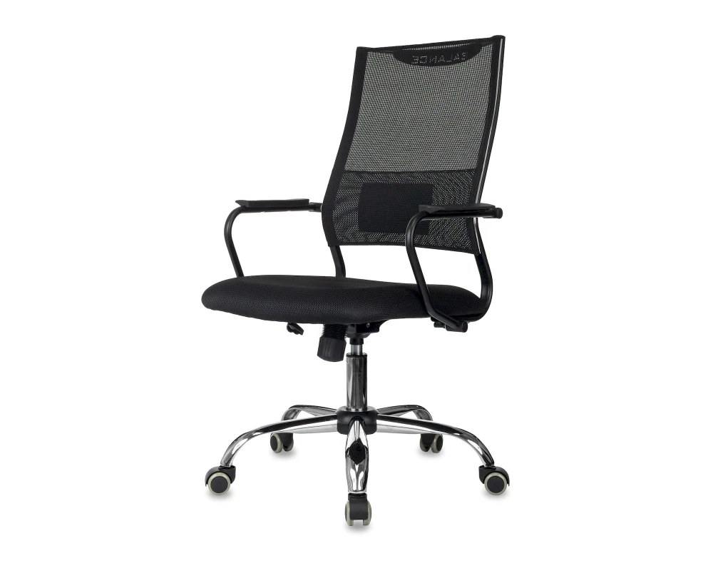 Кресло Бюрократ CH BALANCE SL Сетка/ Ткань, Черный