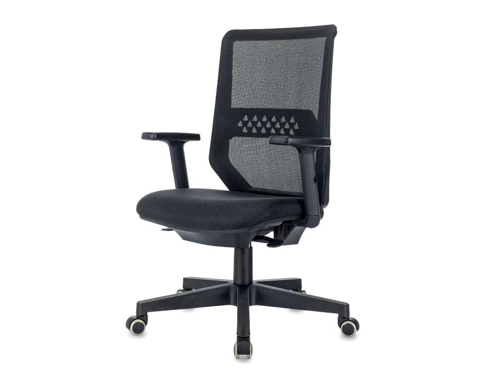 Кресло Бюрократ MC-611N Сетка/ Ткань, Черный