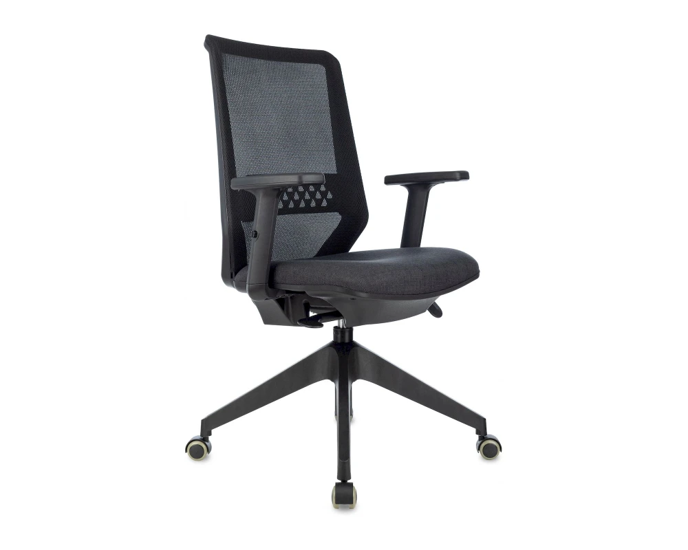 Кресло Бюрократ MC-611NL Сетка/ Ткань, Черный