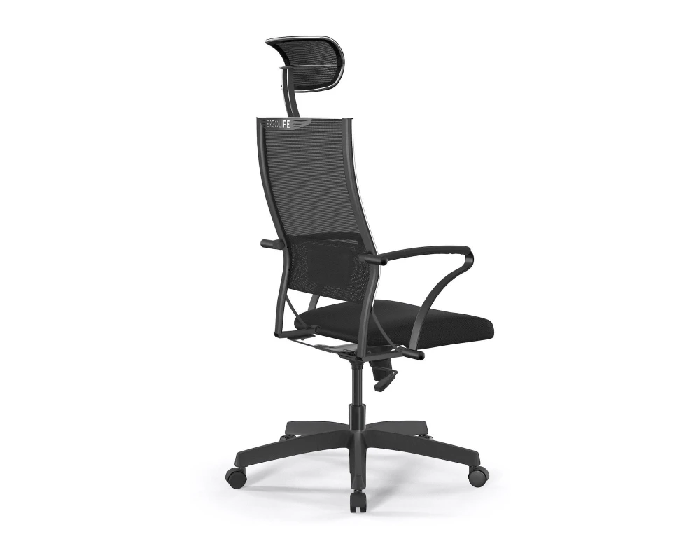 Кресло ErgoLife Sit Air-180 B2-290K M09.B02.G15.W01 Сетка/Ткань, Черный