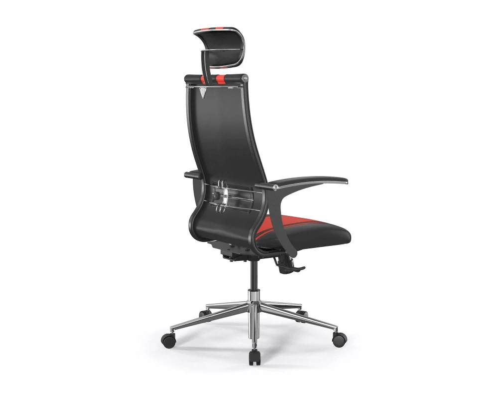 Кресло ErgoLife SynchroSit 10 B2-187U M20.B23.G18.W02 Экокожа, Черный/Красный