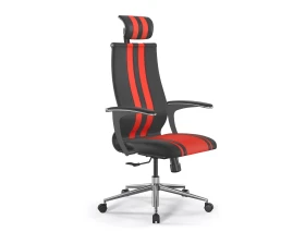 Кресло ErgoLife SynchroSit 10 B2-187U M20.B23.G18.W02 Экокожа, Черный/Красный images
