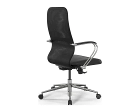 Кресло ErgoLife SynchroSit 8 B2-9K M25.B23.G18.W02 (хром) Сетка/Экокожа, Черный images