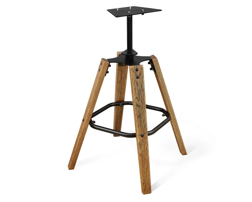 Стул барный SHT-ST19-SF1/S93 Велюр, Коричневый трюфель/Брашированный коричневый/Черный муар