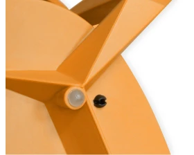 Стул SHT-S111-CN1 пластиковый Пластик/Экокожа, Оранжевый/Черный images
