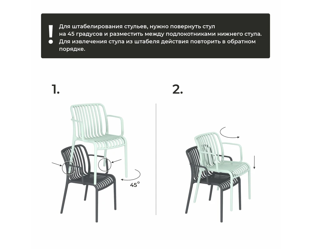 Стул SHT-S173-1 Пластик, Белый