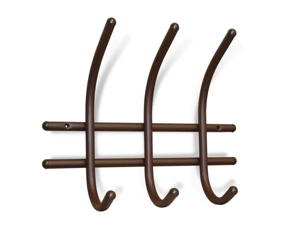 Вешалка SHT-WH8 настенная Коричневый муар/Черный
