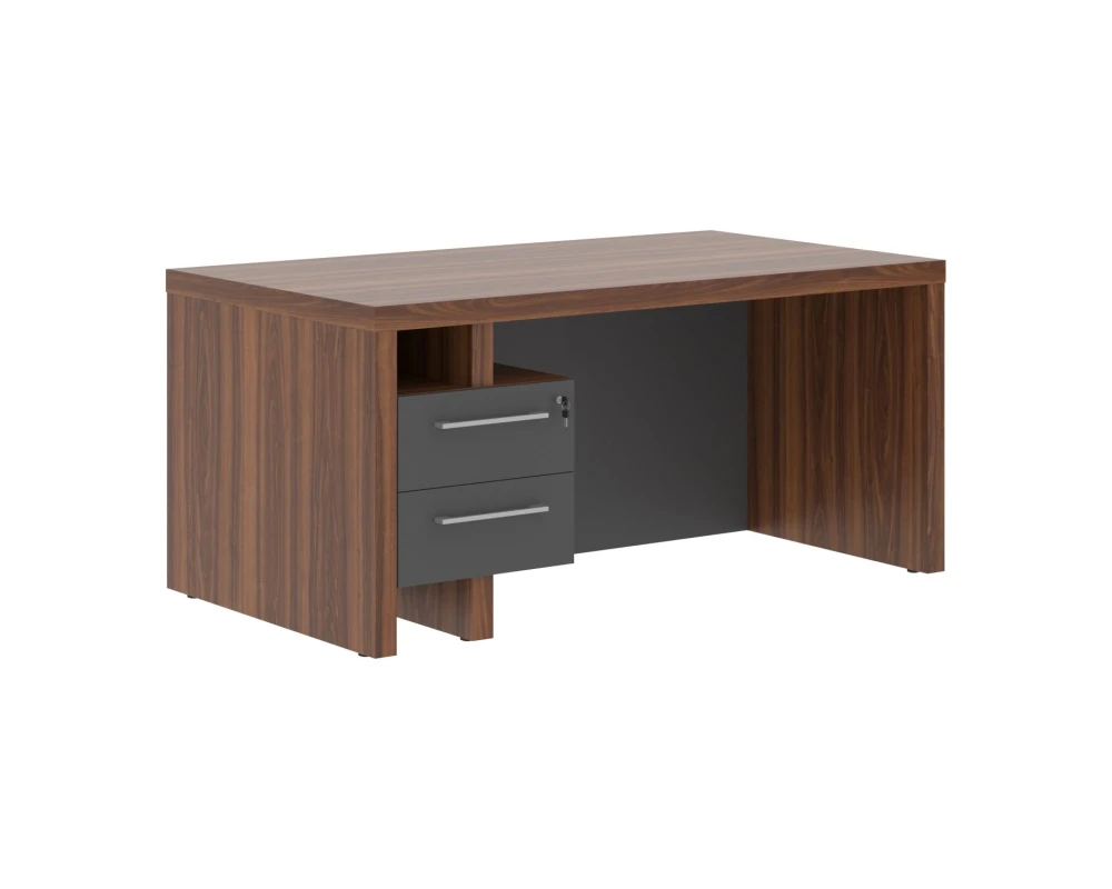 Стол руководителя с встроенной тумбой 1600х900х750 Зенн / Zenn