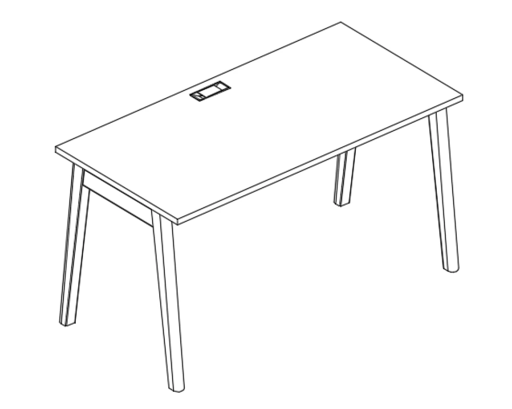 Стол письменный 140x80x75 Albero