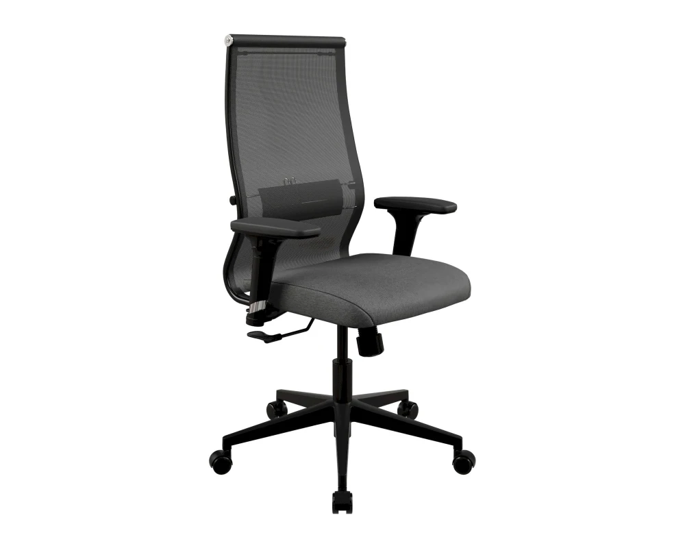 Кресло SynchroSit 10 B2-165D - T+Bahama (M20.B11.G19.W02) (Черный-Тем.серый)
