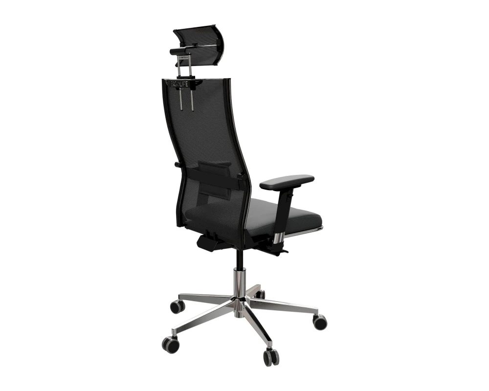 Кресло SynchroSit Air 24 B2-312D - Italy+UMF(SY271) (M124.B22.G18.W03) (Черный)